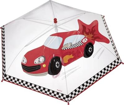 Playshoes paraplu raceauto transparant Maat