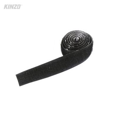 Kinzo klittenband zwart, 1m