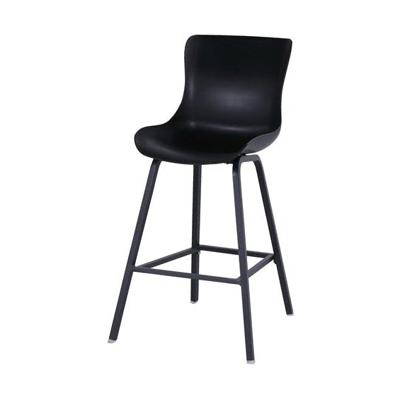 Hartman Outdoor Barkruk 'Sophie Wave' kleur Zwart (zithoogte 77cm)