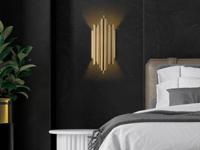 Wandlamp ZANELLO 1 lamp goud - thumbnail