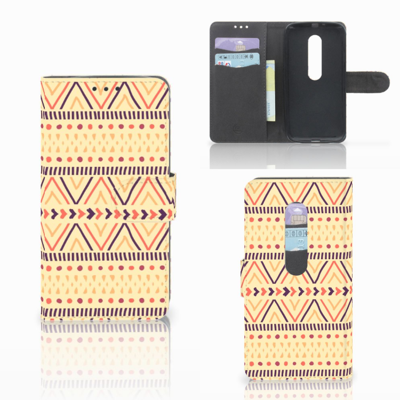 Motorola Moto G 3e Generatie Telefoon Hoesje Aztec Yellow