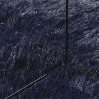 Hoogpolig vloerkleed NAVARRA 240x240 cm polyester marineblauw - thumbnail