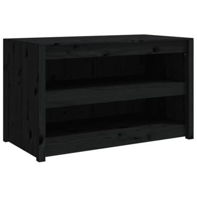 Keukenkast voor buiten MEPPEL 106x55x64 cm massief grenenhout zwart