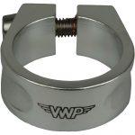 VWP zadelpenklem 28,6mm inbusbout aluminium zilver - thumbnail