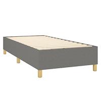 Boxspring met matras stof donkergrijs 80x200 cm - thumbnail