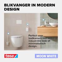 tesa MOON WHITE Handdoekhouder 2 handdoekstangen Lijm Metaal - thumbnail