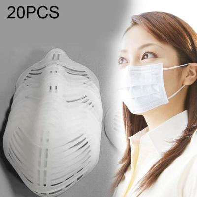 20 PCS PE Soft Rubber Pad 3D Mask Filter Bracket Anti-verstikkende herbruikbare non-stick mondneus ademend stofdicht masker binnenpadbeugel