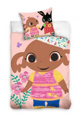 Bing dekbedovertrek Sula 100 x 135 cm katoen roze Bing dekbedovertrek Sula 100 x 135 cm katoen roze