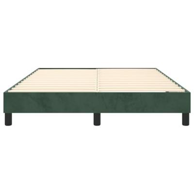Boxspringframe fluweel donkergroen 140x200 cm Boxspringframe fluweel donkergroen 140x200 cm