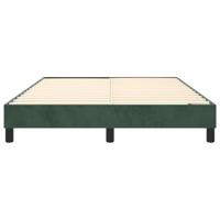 Boxspringframe fluweel donkergroen 140x190 cm - thumbnail