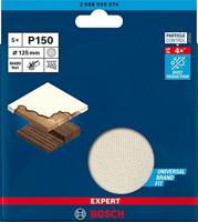 Bosch Accessories EXPERT M480 2608900674 Schuurnet voor excentrische schuurmachine Ongeperforeerd Korrelgrootte (num) 150 (Ø) 125 mm 5 stuk(s) - thumbnail