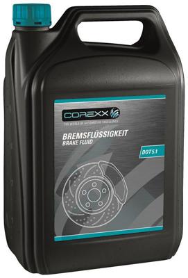COREXX remvloeistof "dot 5.1 brake fluid dot5.1 5ltr. can