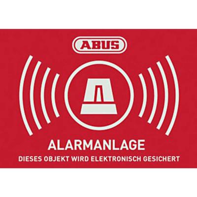 ABUS AU1422 Waarschuwingssticker Alarmsysteem Taal: Duits (b x h) 148 mm x 105 mm