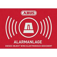 ABUS AU1422 Waarschuwingssticker Alarmsysteem Taal: Duits (b x h) 148 mm x 105 mm - thumbnail