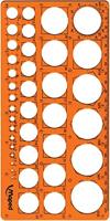 Maped cirkelsjabloon, in ophangetui - thumbnail