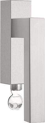 Formani Square LSQ3-DKLOCK draaikiepgarnituur afsluitbaar rechtsdraaiend - mat RVS