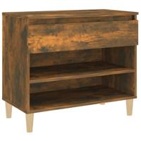 VidaXL Schoenenkast 70x36x60 cm bewerkt hout gerookt eikenkleurig - thumbnail