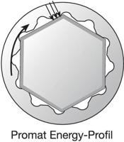 Promat/Tecwerk Dubbele ringsleutel | 19 x 22 mm 318 mm | diep gebogen - 4000823324 - thumbnail
