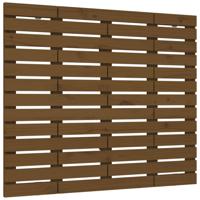 Hoofdbord wandmontage 126x3x91,5 cm grenenhout honingbruin - thumbnail