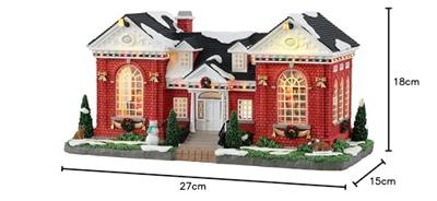 Lemax public library verlicht kersthuisje Norman Rockwell 2023