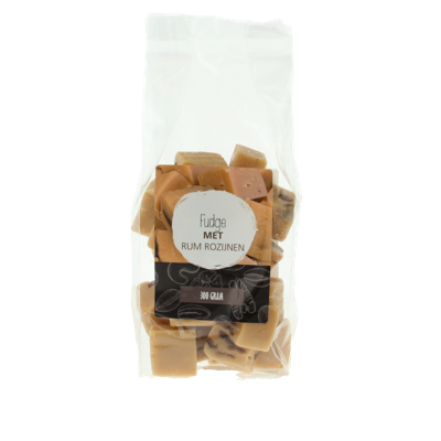 MijnNatuurwinkel Fudge rum rozijnen 300 Gram