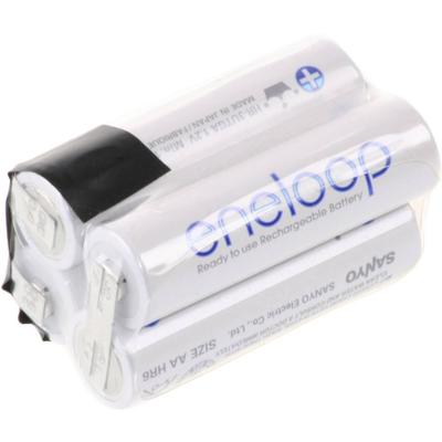 Panasonic eneloop Würfel F2x2 Accupack Aantal cellen: 4 Batterijgrootte: AA (penlite) U-soldeerlip NiMH 4.8 V 1900 mAh Panasonic eneloop Würfel F2x2 Accupack Aantal cellen: 4 Batterijgrootte: AA (penlite) U-soldeerlip NiMH 4.8 V 1900 mAh