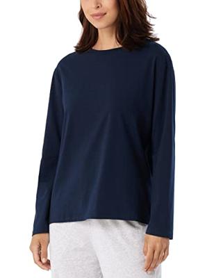 Los pyjamashirt lange mouw - Mix & Relax - Katoenen pyjamashirt donkerblauw