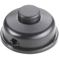 interBär Voetschakelaar Zwart 1x uit/aan 6 A 1 stuk(s) - thumbnail