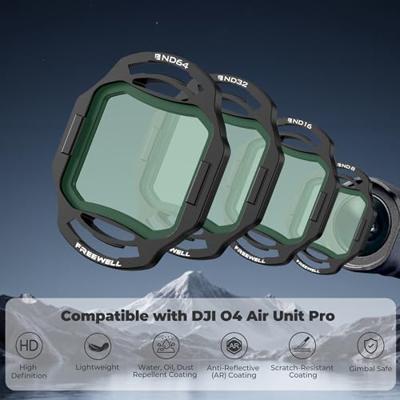 Freewell DJI O4 Air Unit Pro Filters Standard Day 4 Pack Freewell DJI O4 Air Unit Pro Filters Standard Day 4 Pack