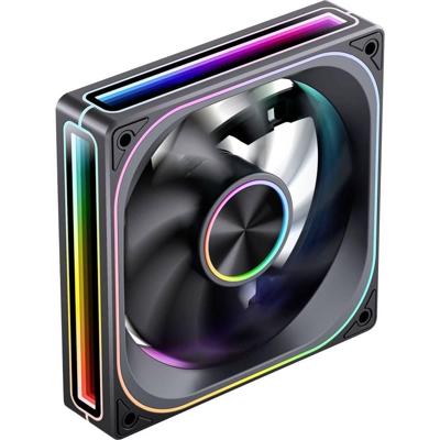 Jonsbo ZA-120 PC-ventilator Zwart Incl. LED-verlichting