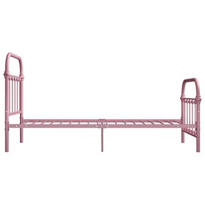 Bedframe metaal roze 90x200 cm Bedframe metaal roze 90x200 cm