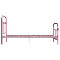 Bedframe metaal roze 90x200 cm - thumbnail