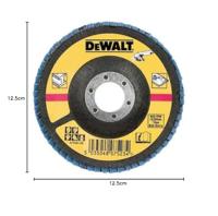 DeWalt Accessoires Lamellen schuurschijf gebogen, Ø125mm, K80 - DT3267-QZ - 10 stuks - DT3267-QZ - thumbnail
