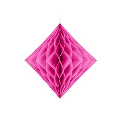 Honeycomb Diamant Donker Roze 20cm - thumbnail