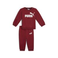 PUMA Minicats Essentials Crew Trainingspak Baby / Peuters Rood Wit - thumbnail
