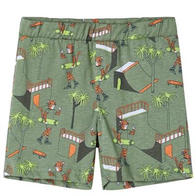 Kinderpyjama met korte mouwen 128 lichtkakikleurig Kinderpyjama met korte mouwen 128 lichtkakikleurig