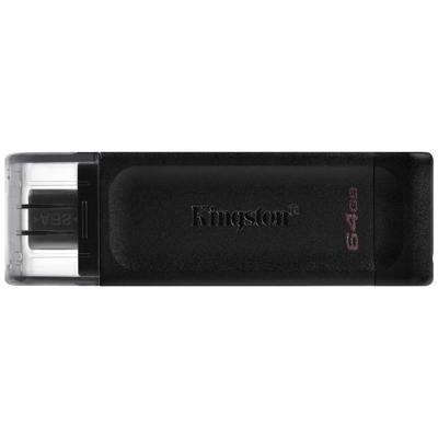 Kingston Technology DataTraveler 70 USB flash drive 64 GB USB Type-C 3.2 Gen 1 (3.1 Gen 1) Zwart Kingston Technology DataTraveler 70 USB flash drive 64 GB USB Type-C 3.2 Gen 1 (3.1 Gen 1) Zwart