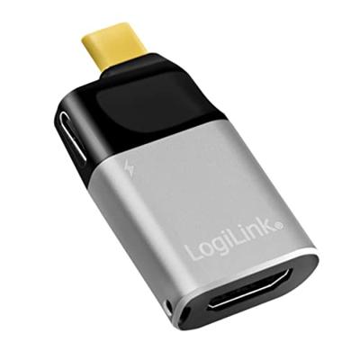 LogiLink USB 3.2 Gen 2 (USB 3.1 Gen 2) Adapter [1x USB 3.2 Gen 2 stekker C (USB 3.1) - 1x HDMI-bus, USB-C bus (Power Delivery)] CUA0203