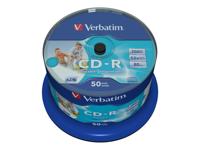 Verbatim 43438 CD-R 80 disc 700 MB 50 stuk(s) Spindel Bedrukbaar - thumbnail