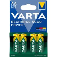 Varta Battery sales europe oplaadbare penlite batterij aa 2100mah nimh 1.2v per 4 op kaart - thumbnail