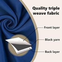 VidaXL Zwart-out gordijnen met ringen 2 pcs donkerblauw 245 x 140 cm - thumbnail