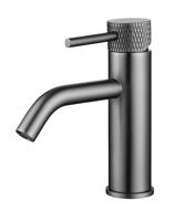 Wiesbaden Wastafelkraan Ribbd Opbouw Mengkraan Gunmetal - thumbnail