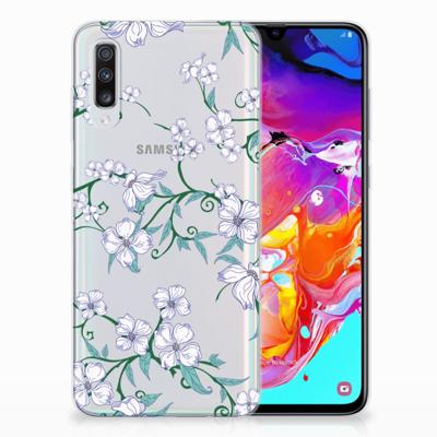 Samsung Galaxy A70 Uniek | TPU Case | Blossom White