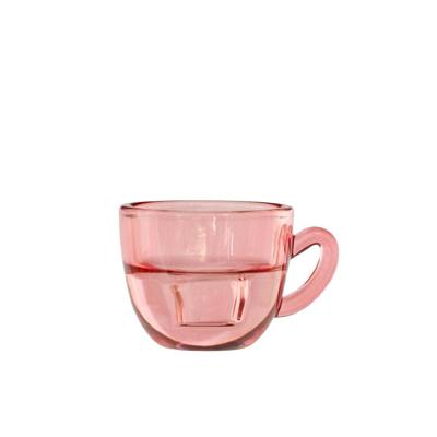 Kaarsenhouder Koffie roze Ø8xH5cm