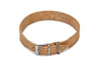 Beeztees cork - halsband hond - leer - naturel - 55 cm x 30 mm - thumbnail