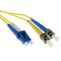ACT 20 meter LSZH Singlemode 9/125 OS2 glasvezel patchkabel duplex met LC en ST connectoren - thumbnail