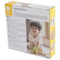 Classic World houten slot openen vormenspel, 11dlg. - thumbnail