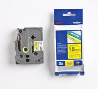 Labeltape Brother TZe, TZ TZe-641 PET Tapekleur: Geel Tekstkleur:Zwart 18 mm 8 m - thumbnail