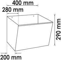 Vigor V6395 Afvalbak V6395 1 stuk(s) - thumbnail