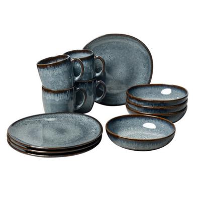 LIKE BY VILLEROY & BOCH - Lave - Ontbijtset 12-delig Gris